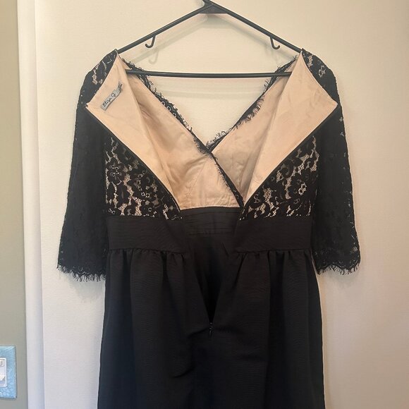 Eliza J black Lace & Faille Dress sz 10P--as seen on PRETTY LITTLE LIARS - Picture 12 of 16